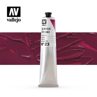 Acrylic Studio Paint Tube - Vallejo 58ml - Magenta 21023
