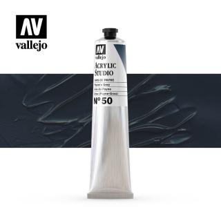 Acrylic Studio Paint Tube - Vallejo 58ml - Payne's Grey21050