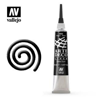 Artedeco Liner-Contour Tube -Vallejo 20ml Black 83693