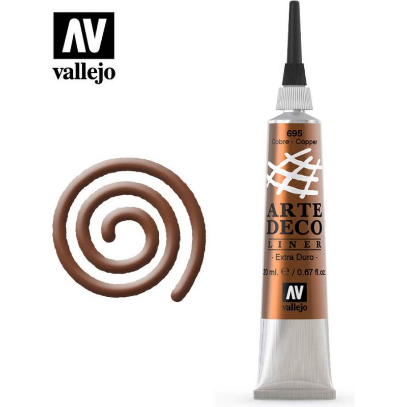 Artedeco Liner-Contour Tube -Vallejo 20ml Copper 83695