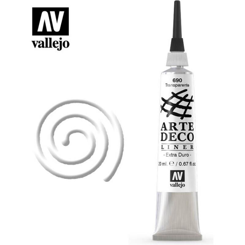 Artedeco Liner-Contour Tube -Vallejo 20ml - Transparent 83690