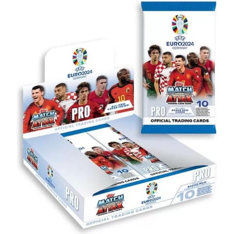 Topps Uefa Euro 2024 Trading Cars Premium Pro Booster (10 cards)
